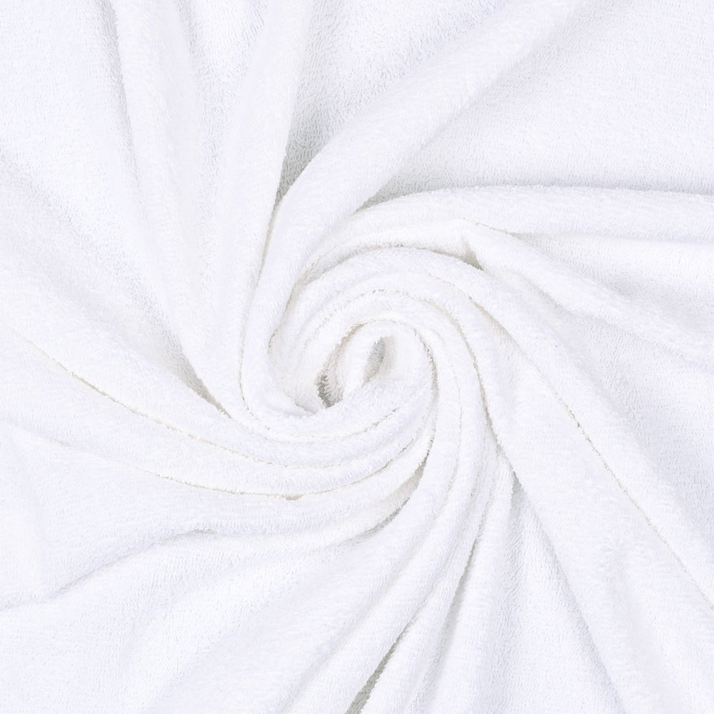 Towelling Cotton White 150cm - Ragland Fabrics