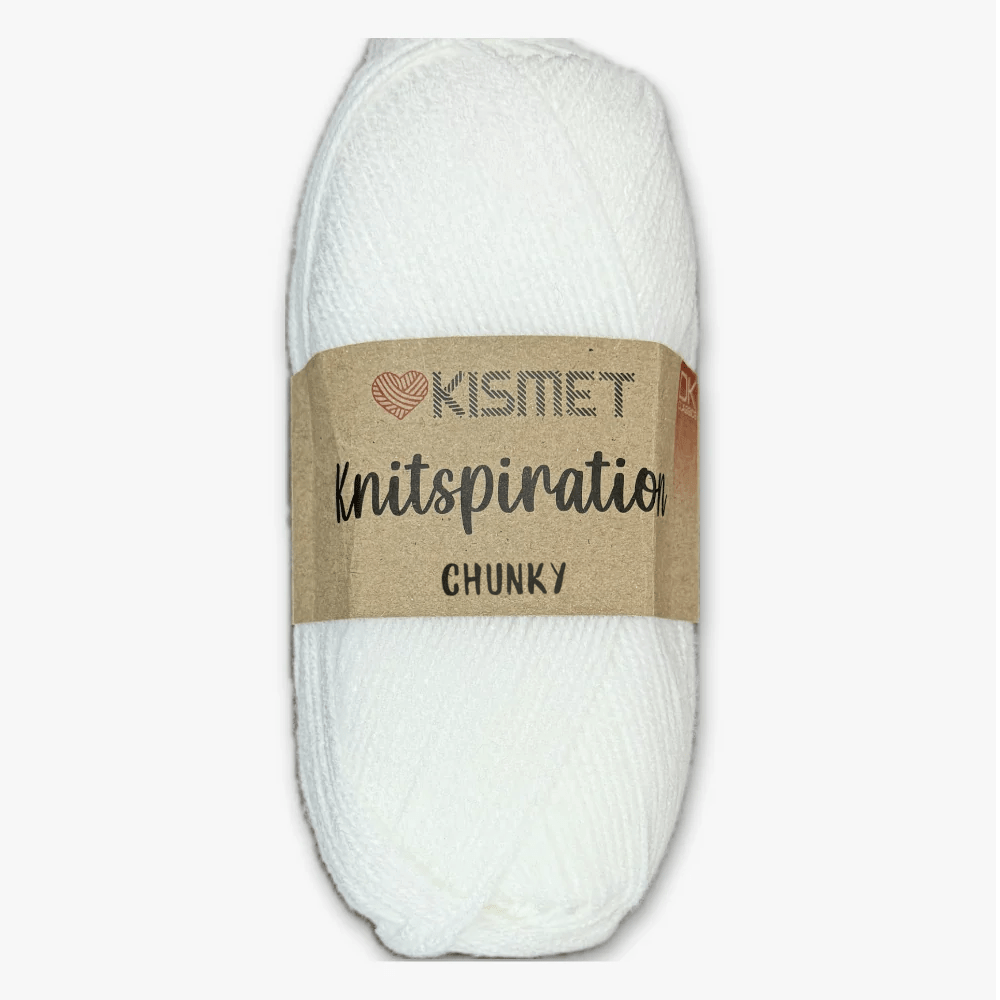 Knitspiration CHUNKY White K01 - Ragland Fabrics