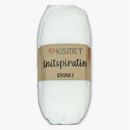 Knitspiration CHUNKY White K01 - Ragland Fabrics