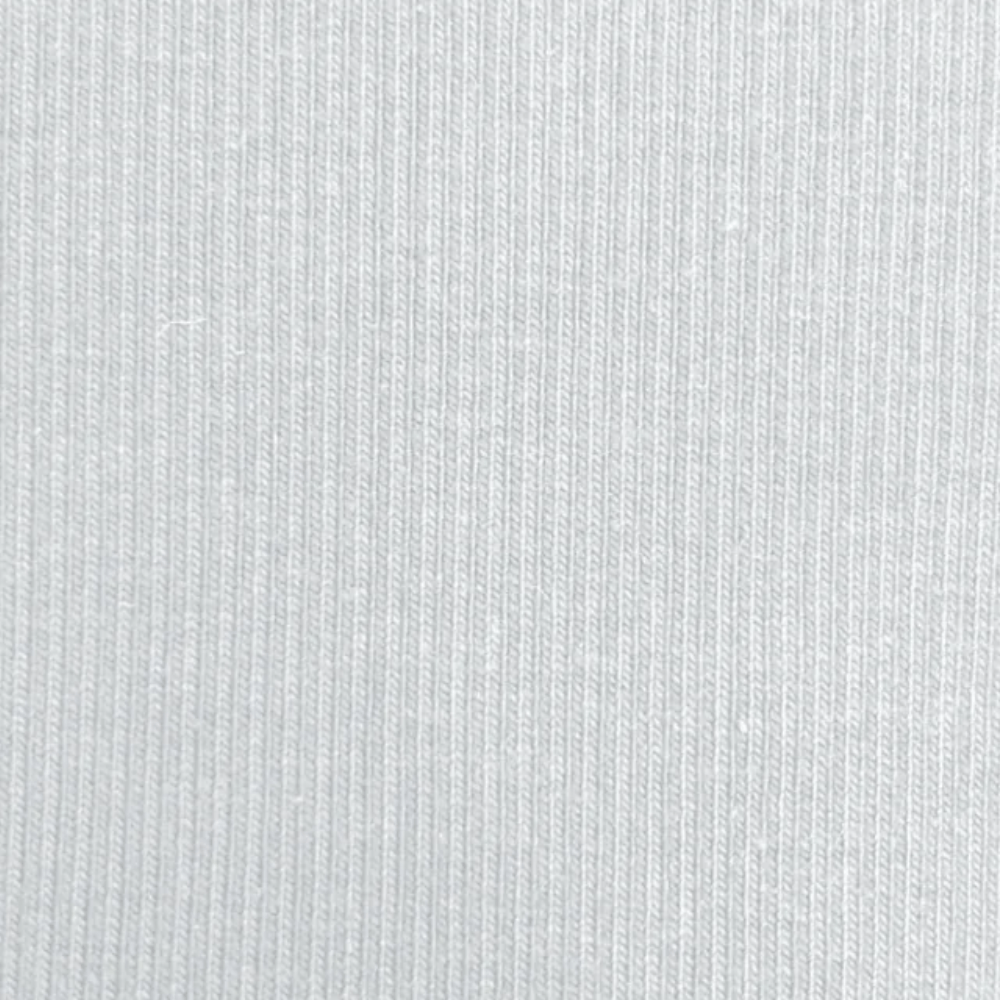 Ribbing 2x1 | Collars & Cuffs | White - Ragland Fabrics