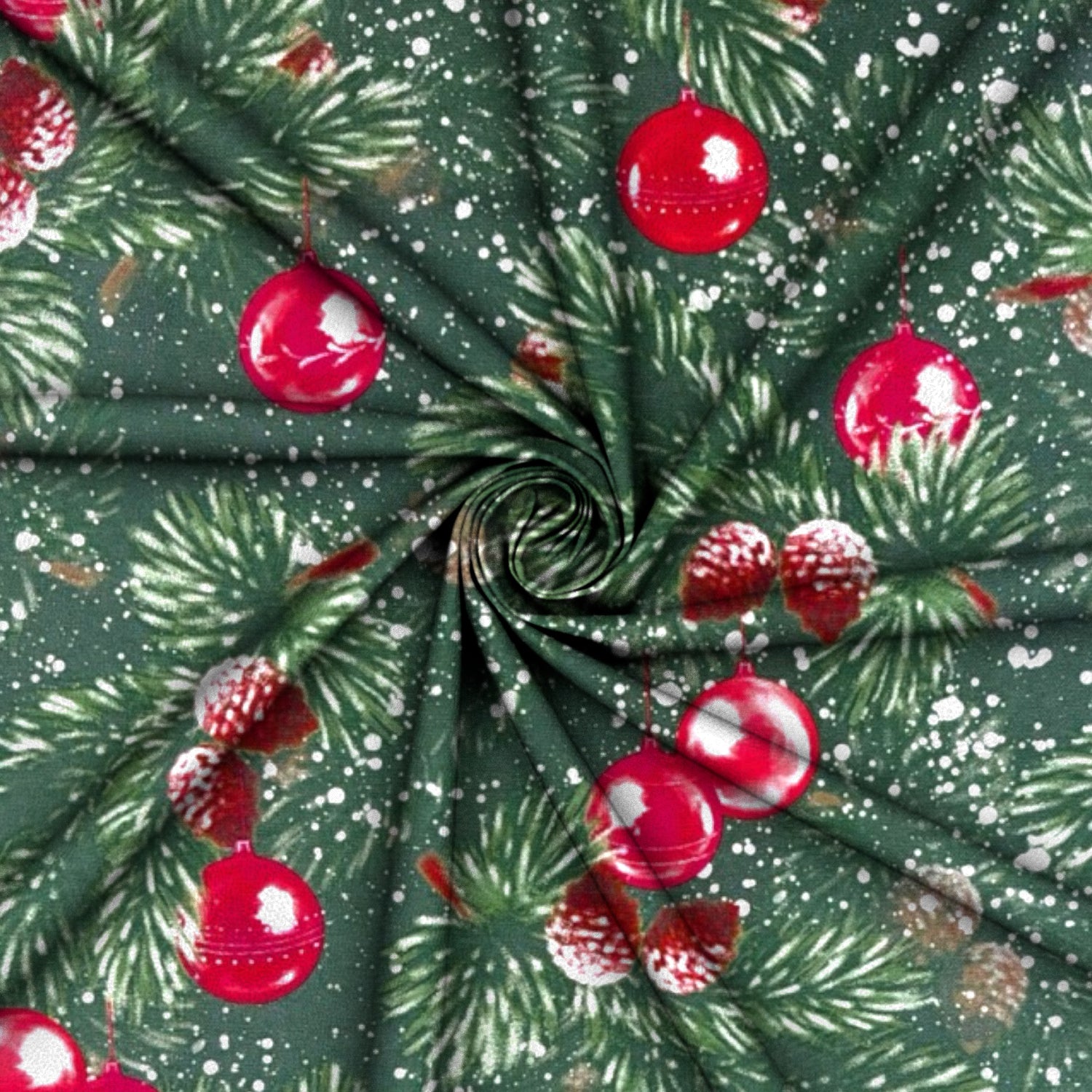 Christmas Printed Mini Matt Ornaments - Ragland Fabrics