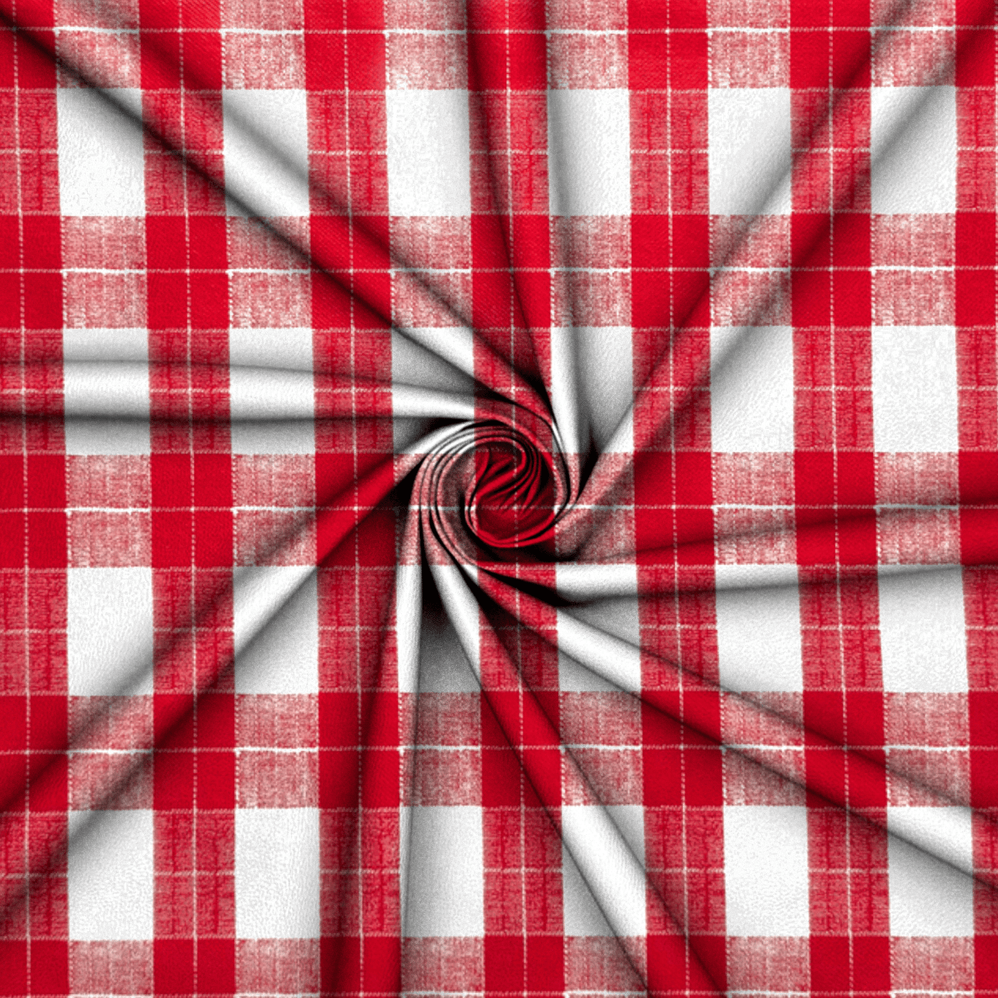 Printed PVC Table Cloth C050 - 2 Red Check - Ragland Fabrics