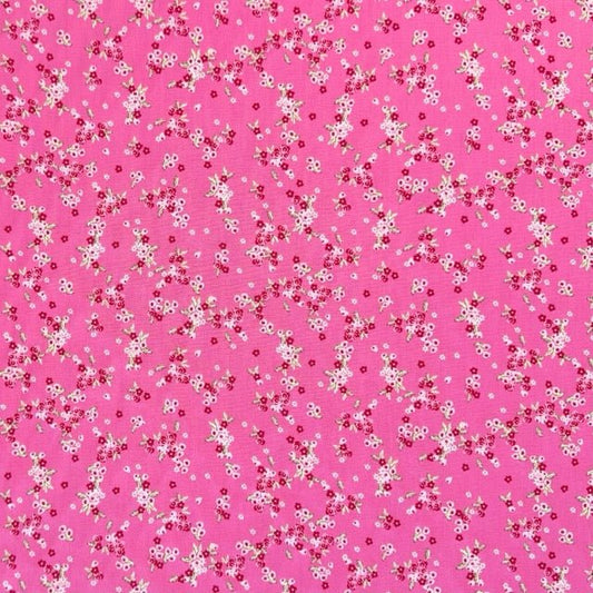 Designer Dress Printed Pink Floral - Ragland Fabrics