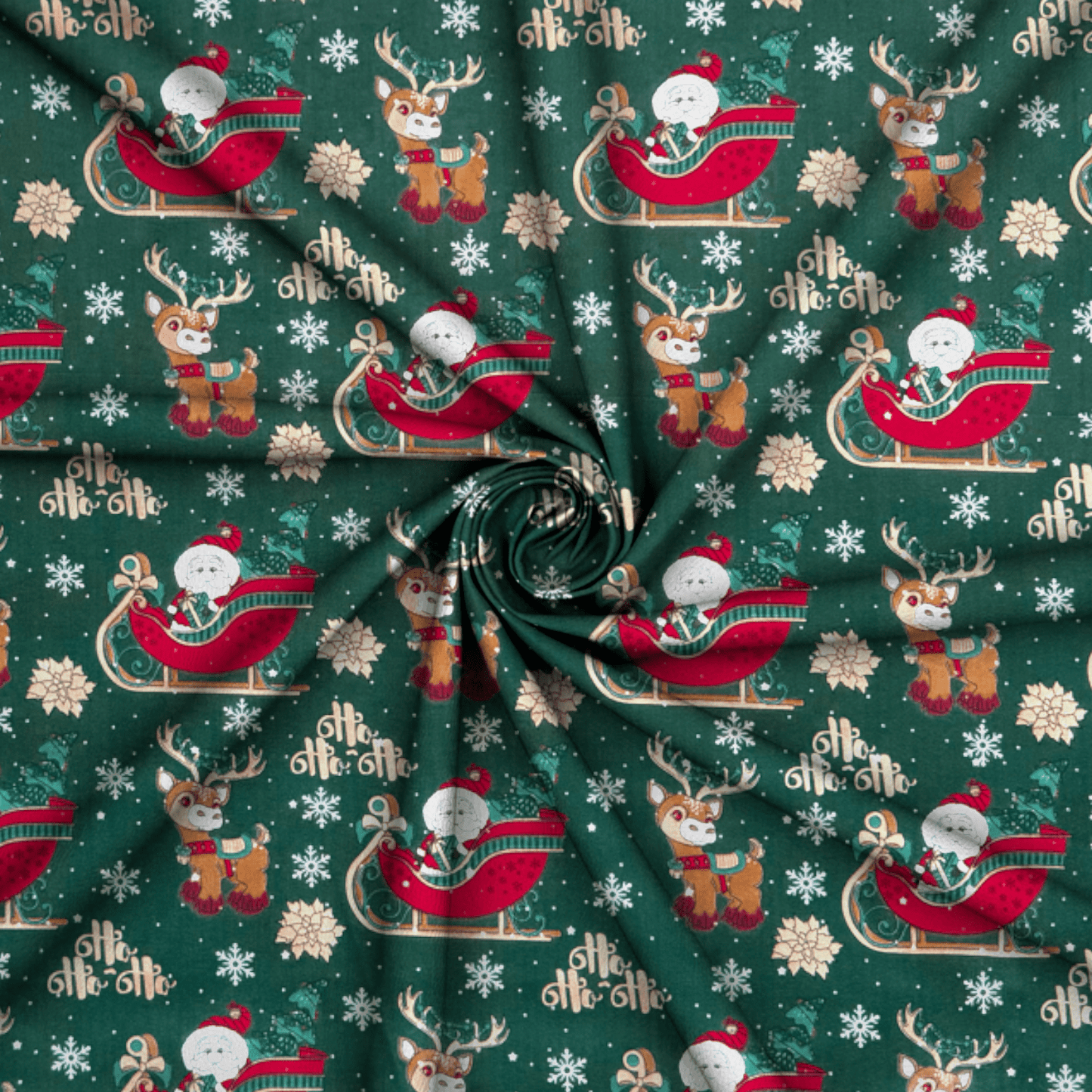 Printed Poly Cotton Slay Green 115cm - Ragland Fabrics