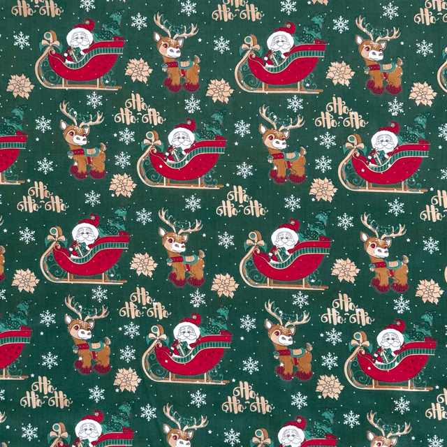 Printed Poly Cotton Slay Green 115cm - Ragland Fabrics