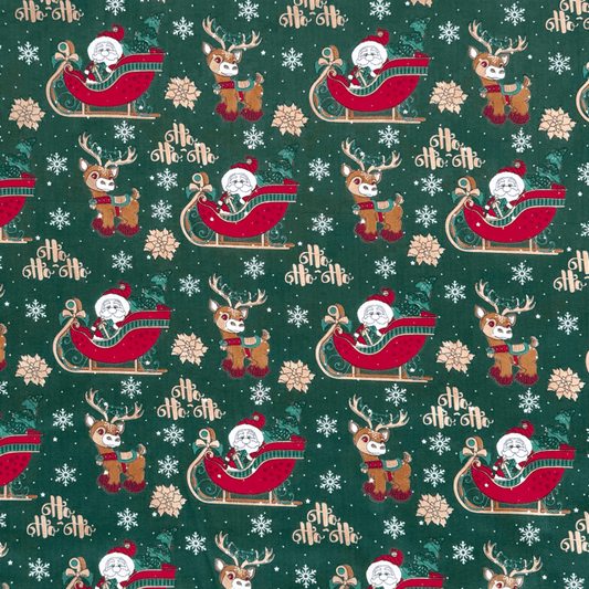 Printed Poly Cotton Slay Green 115cm - Ragland Fabrics