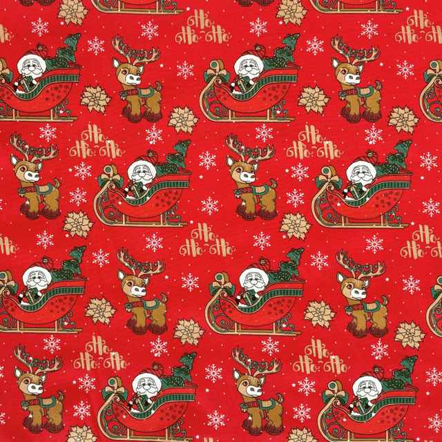 Printed Poly Cotton Slay Red 115cm - Ragland Fabrics