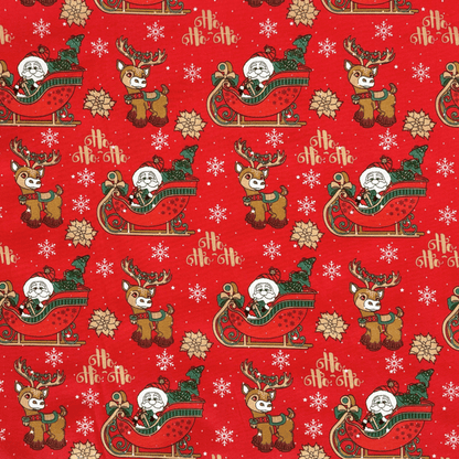 Printed Poly Cotton Slay Red 115cm - Ragland Fabrics