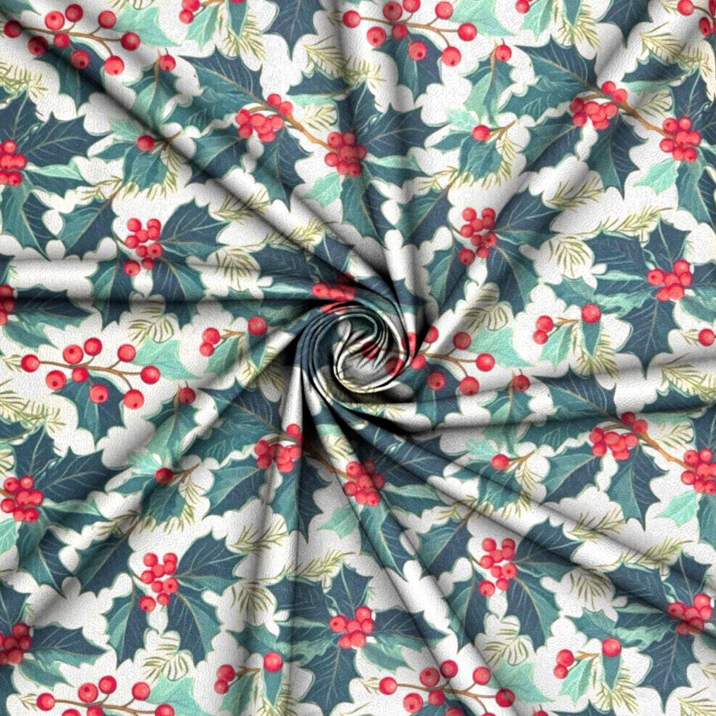 Christmas Printed Mini Matt Holly - Ragland Fabrics