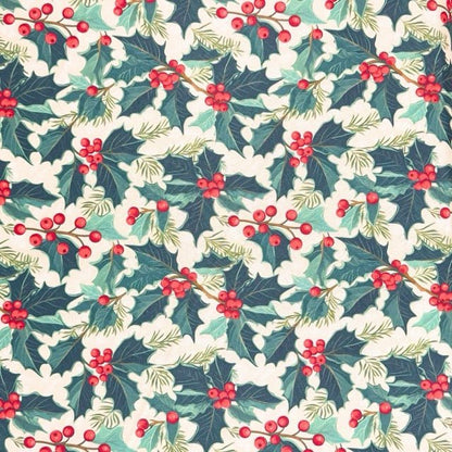 Christmas Printed Mini Matt Holly - Ragland Fabrics