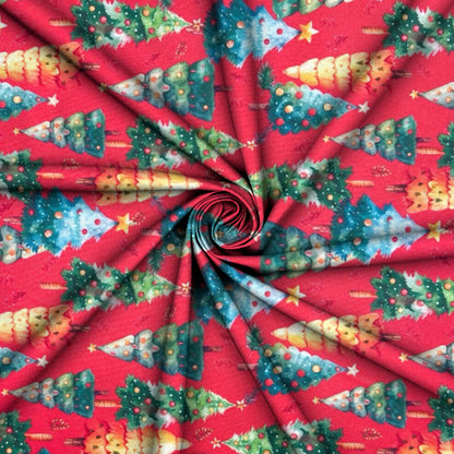 Christmas Printed Mini Matt Christmas Tree - Ragland Fabrics