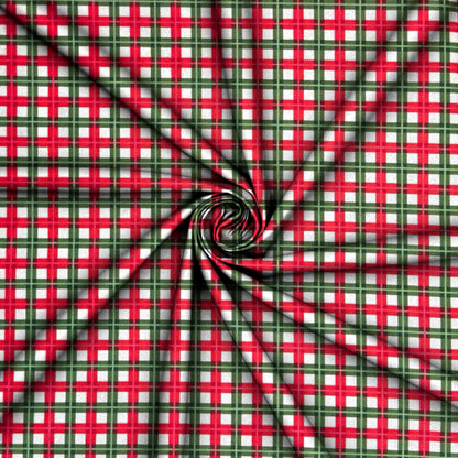 Christmas Printed Mini Matt TikTok Plaid - Ragland Fabrics