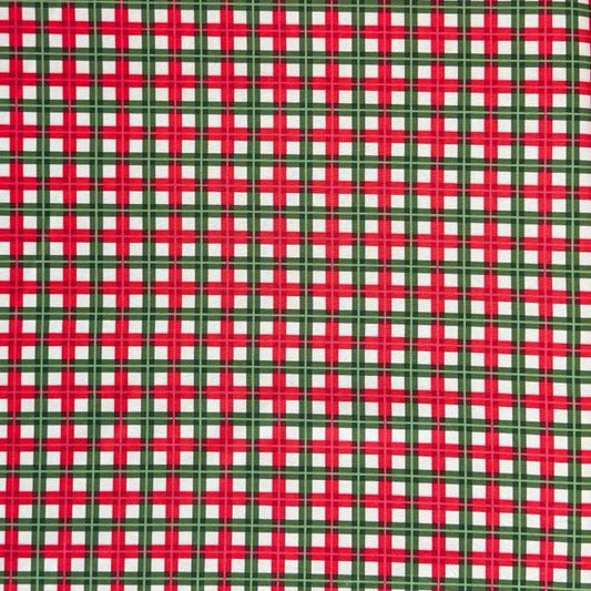 Christmas Printed Mini Matt TikTok Plaid - Ragland Fabrics