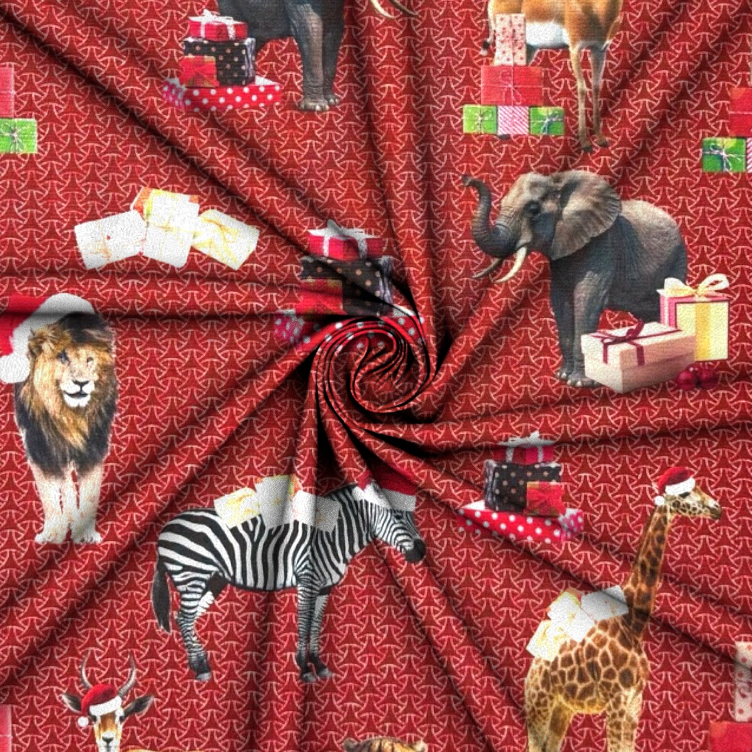 Christmas Printed Mini Matt Animal Christmas - Ragland Fabrics