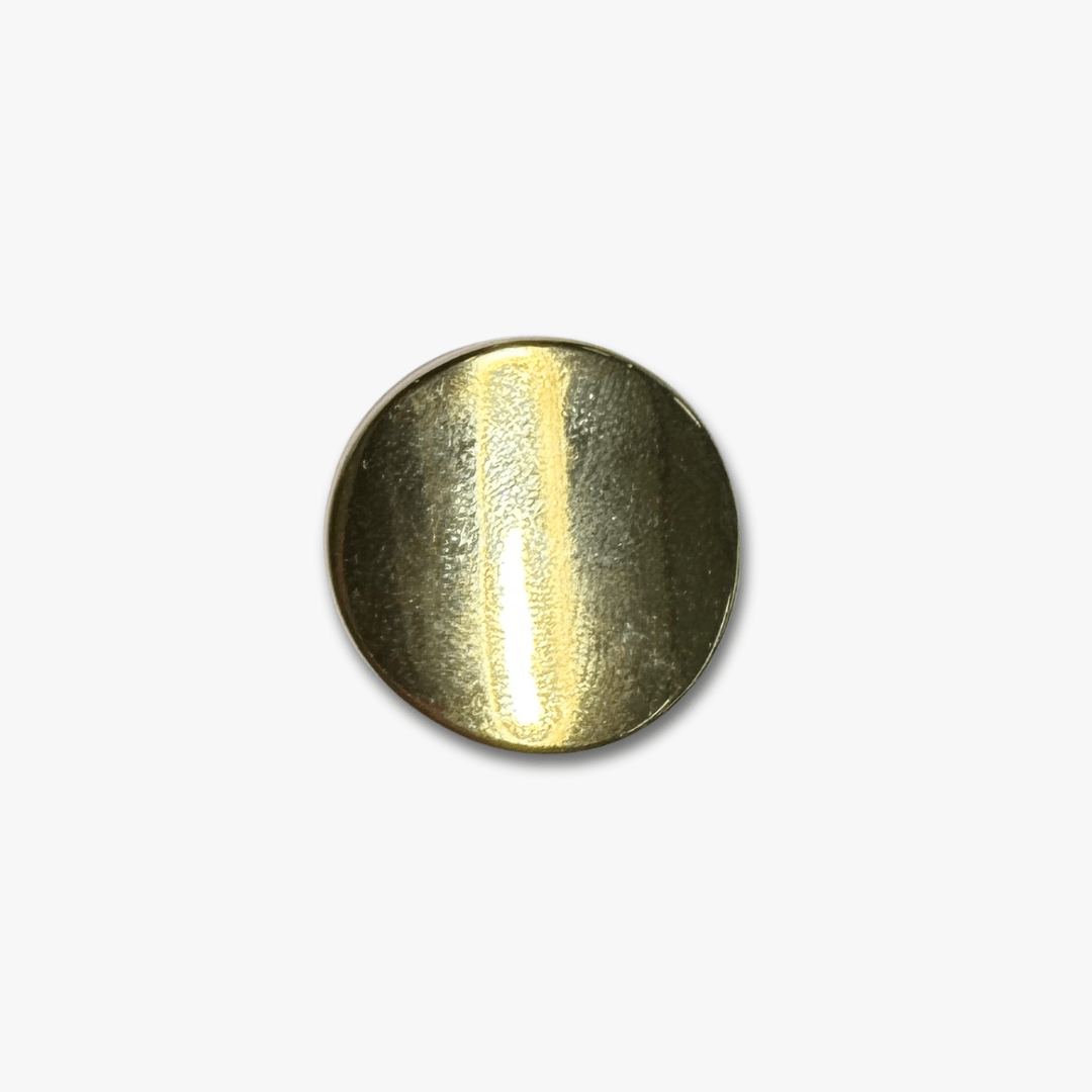 Blazer Button Curved Gold - Ragland Fabrics