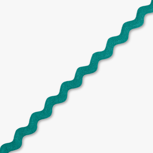 Ric Rac Turquoise(8mm) - Ragland Fabrics