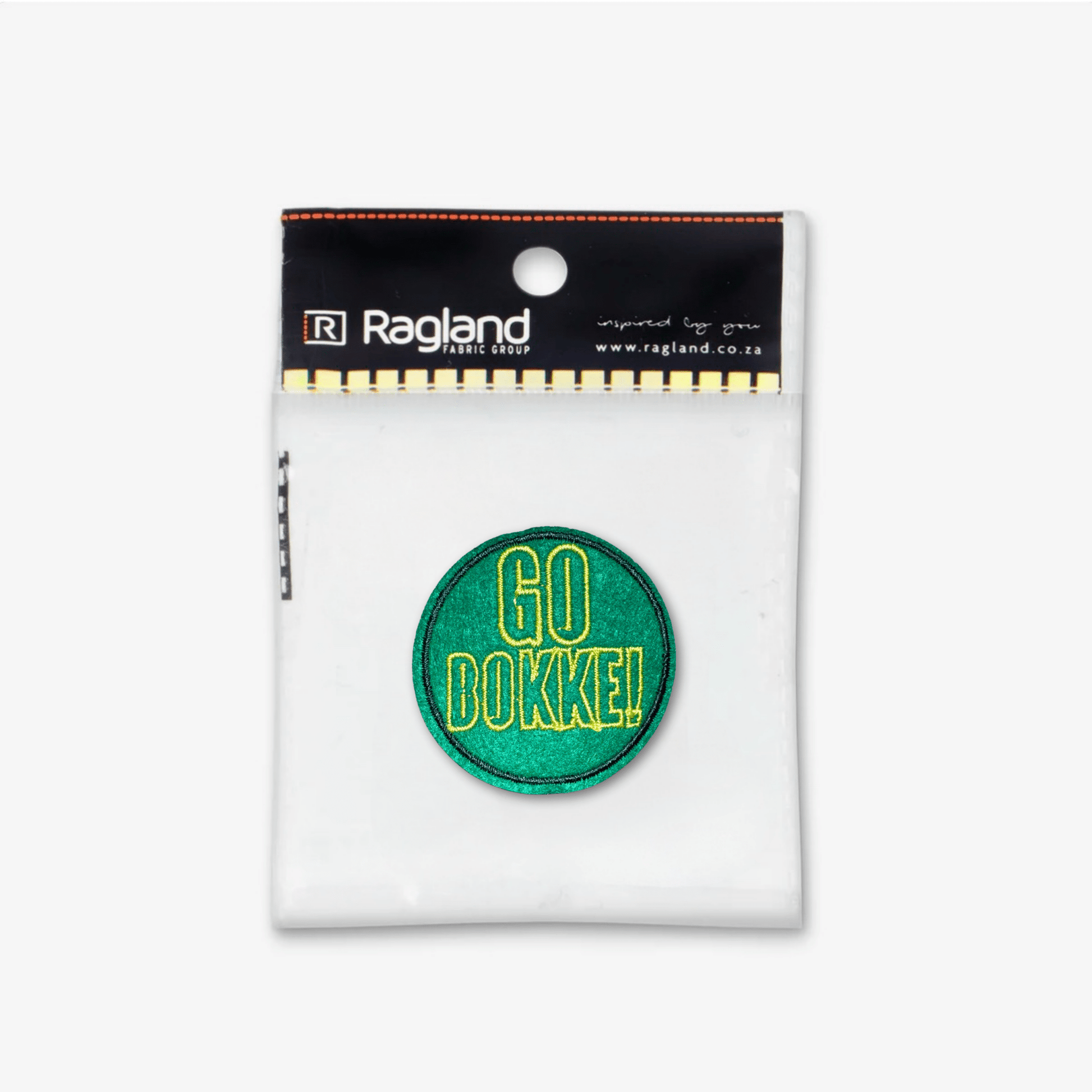 Motif Iron On Badge - GO BOKKE - Ragland Fabrics