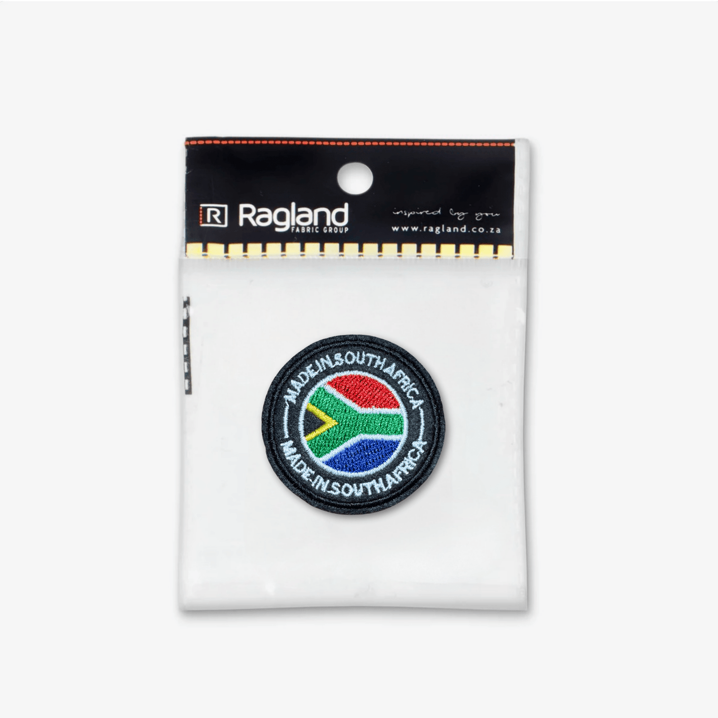Motif Iron On Badge - MADE IN SA Black - Ragland Fabrics