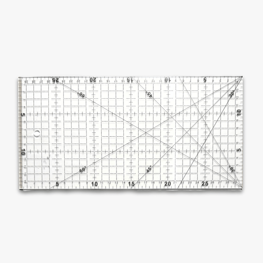 Quilting Ruler 6 x 12" - Ragland Fabrics