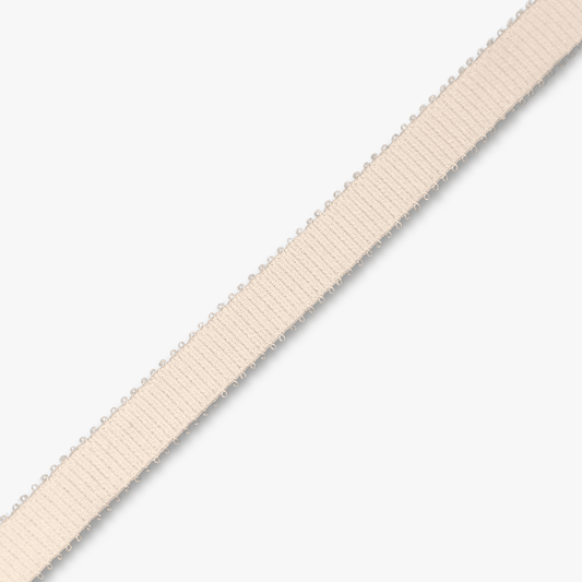 Bra Elastic 15mm Ribbed Beige - Discontinued - Ragland Fabrics