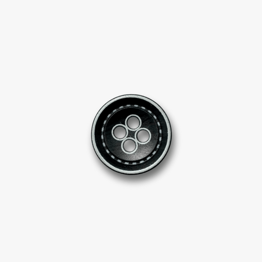 Formal Button Small BLACK - Ragland Fabrics