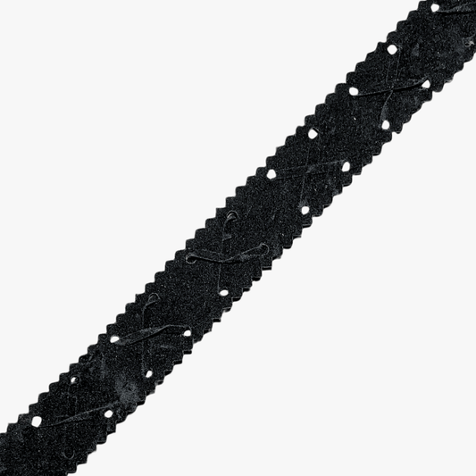 Velvet Ribbon 25mm Des.2 - Ragland Fabrics