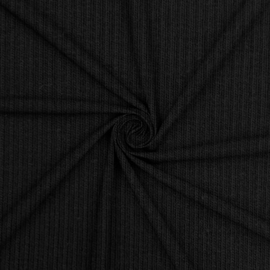 Ribbing 2x1 | Collars & Cuffs | Black