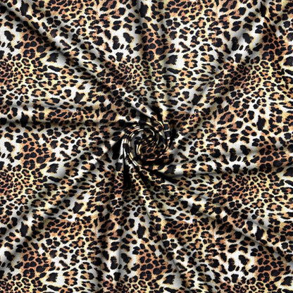 Printed Velvet Leopard Skin - Ragland Fabrics