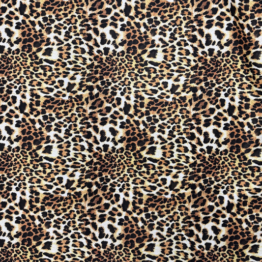Printed Velvet Leopard Skin
