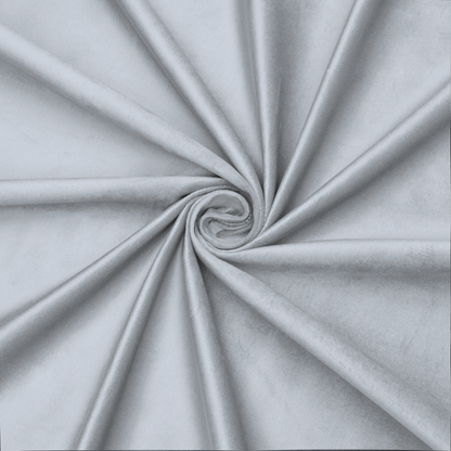 Bella Rosa Plain Velvet 140cm Silver Lining