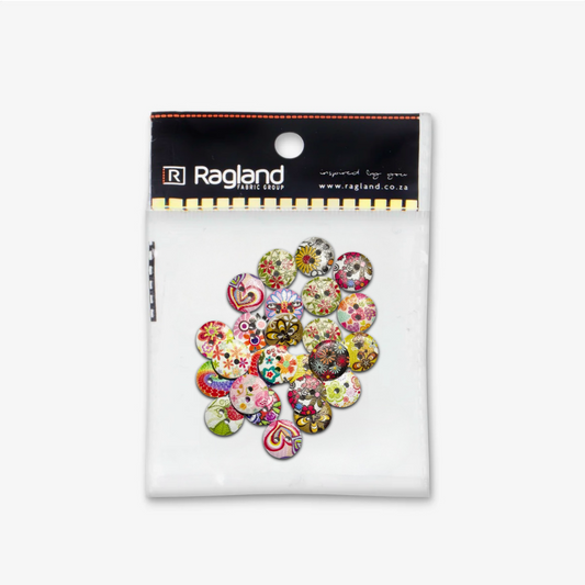 Pretty Buttons Floral - 20pcs