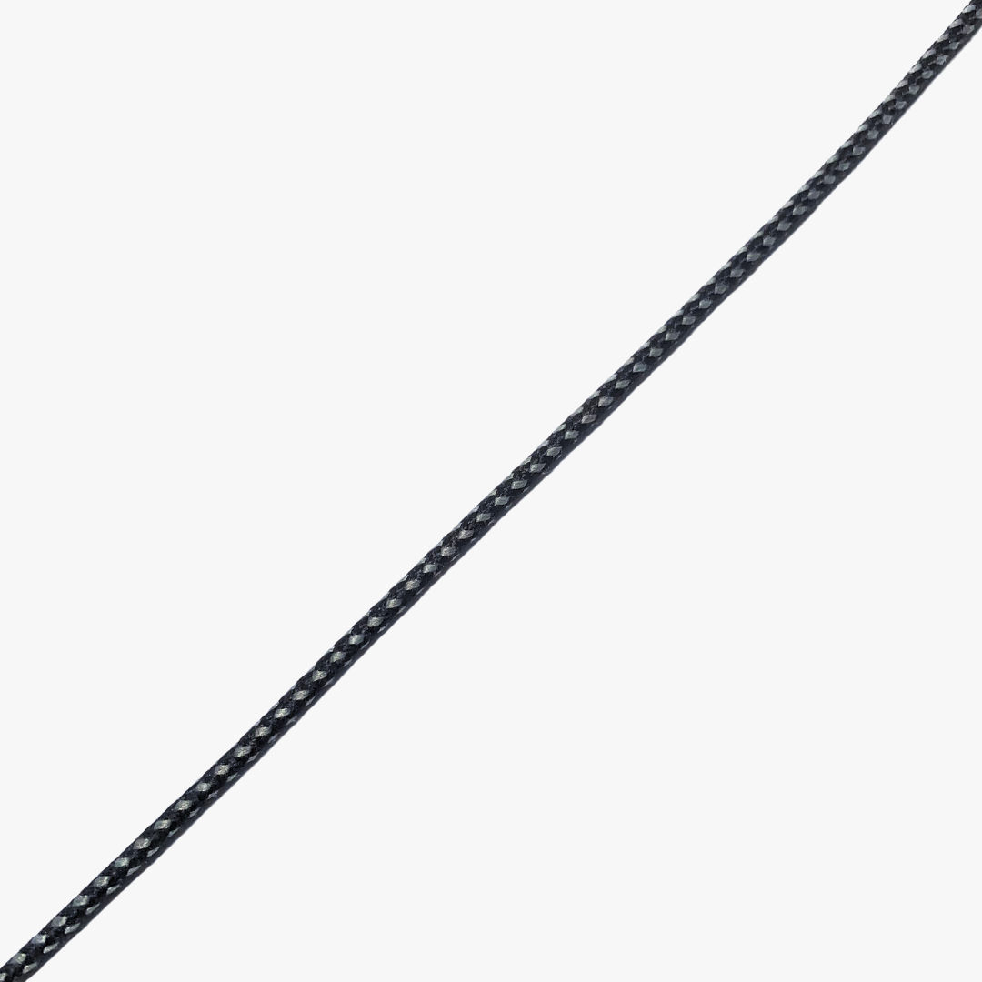 Draw Cord 3mm Black & Grey (30met)