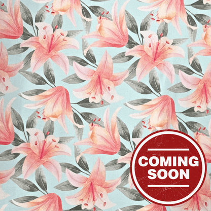 Printed Velvet Lillies - Ragland Fabrics