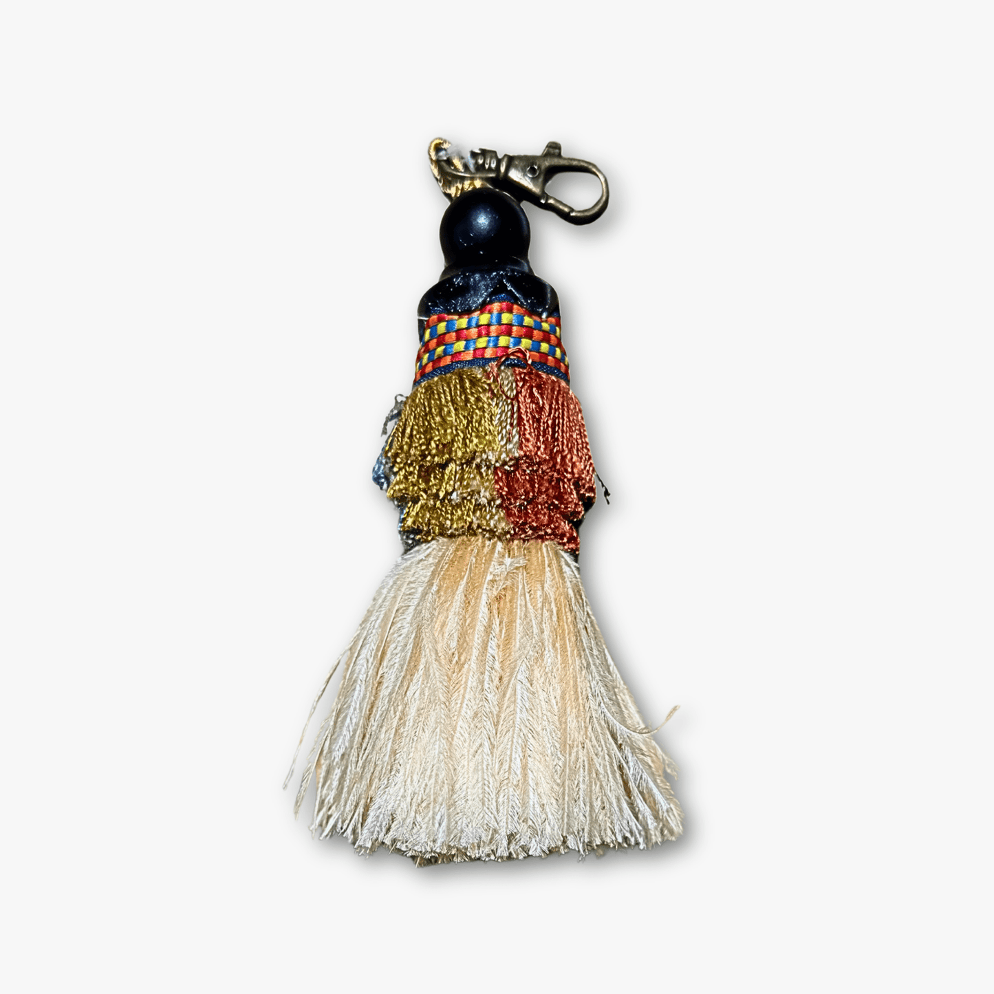 Decorative Key Tassel Fob - Feathers - Ragland Fabrics