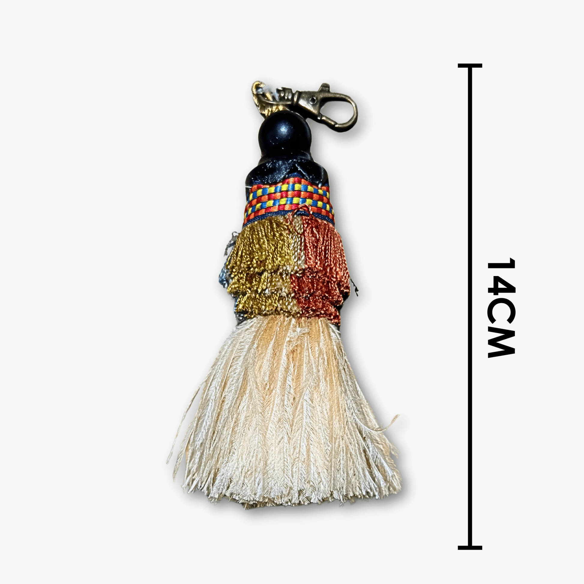 Decorative Key Tassel Fob - Feathers - Ragland Fabrics