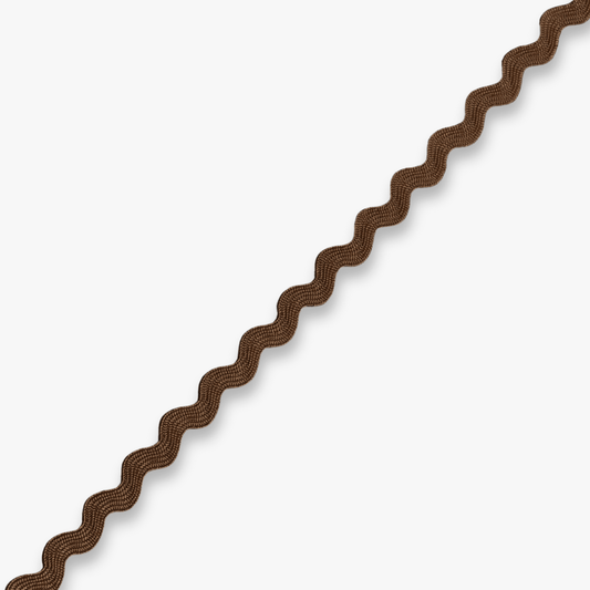 Ric Rac Chocolate Brown (6mm) - Ragland Fabrics