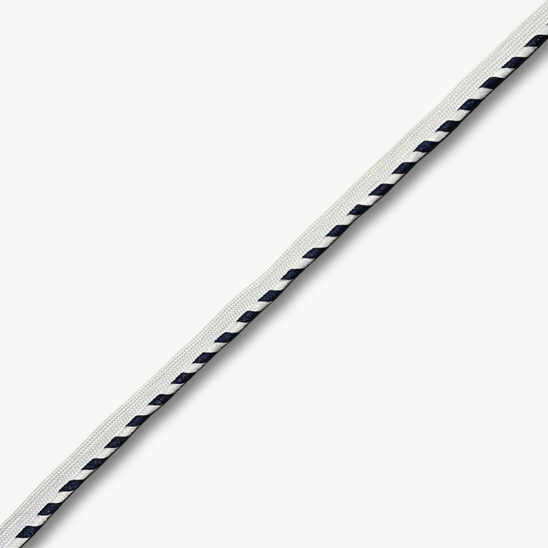 Piping Polycotton Navy Striped - Ragland Fabrics