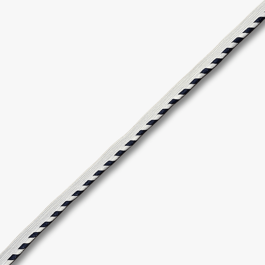 Piping Polycotton Navy Striped - Ragland Fabrics