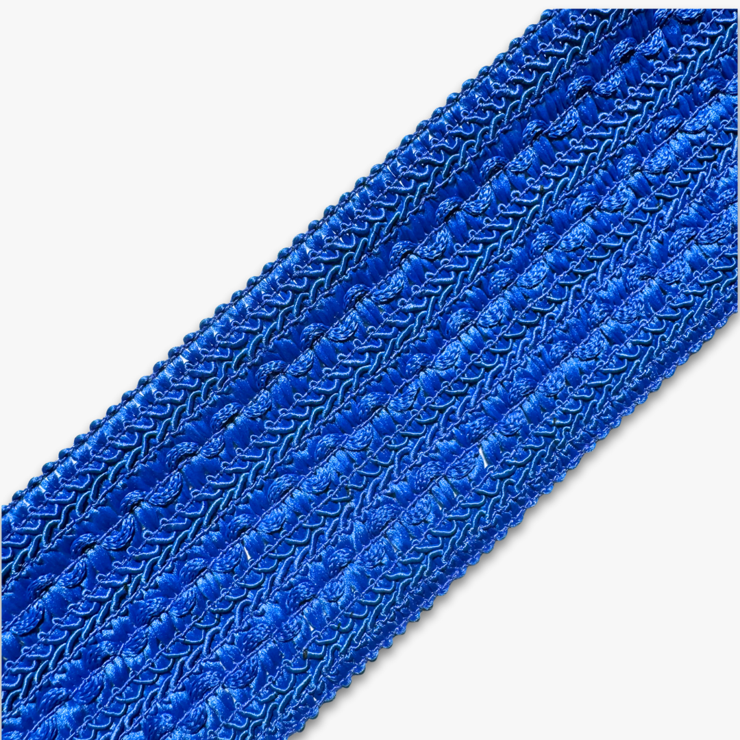 Ruched Elastic Lace Royal | 70mm