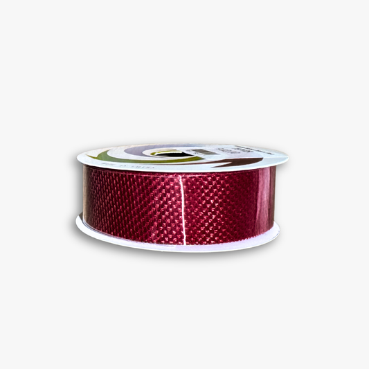 Hessian Ribbon 25mm | Red