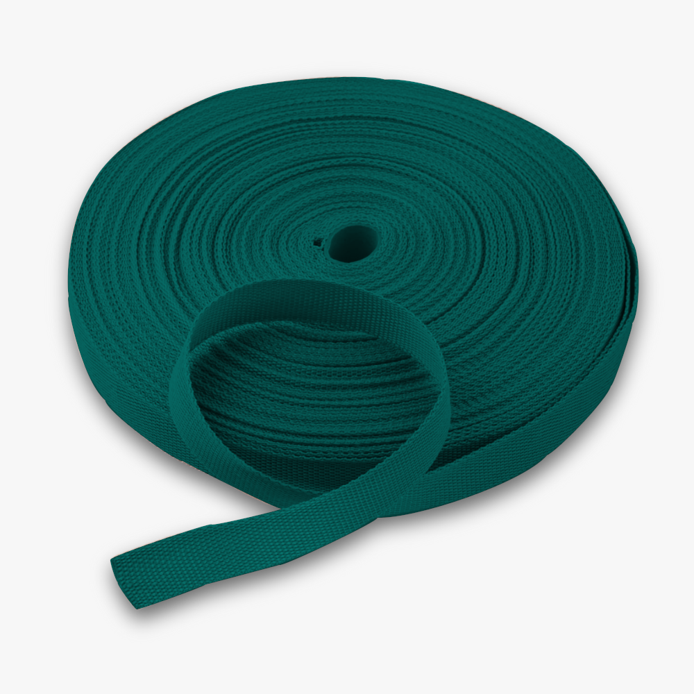 Webbing / Strapping 25mm Bottle Green #7