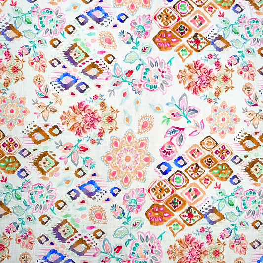 Printed Linen Blend Des.C