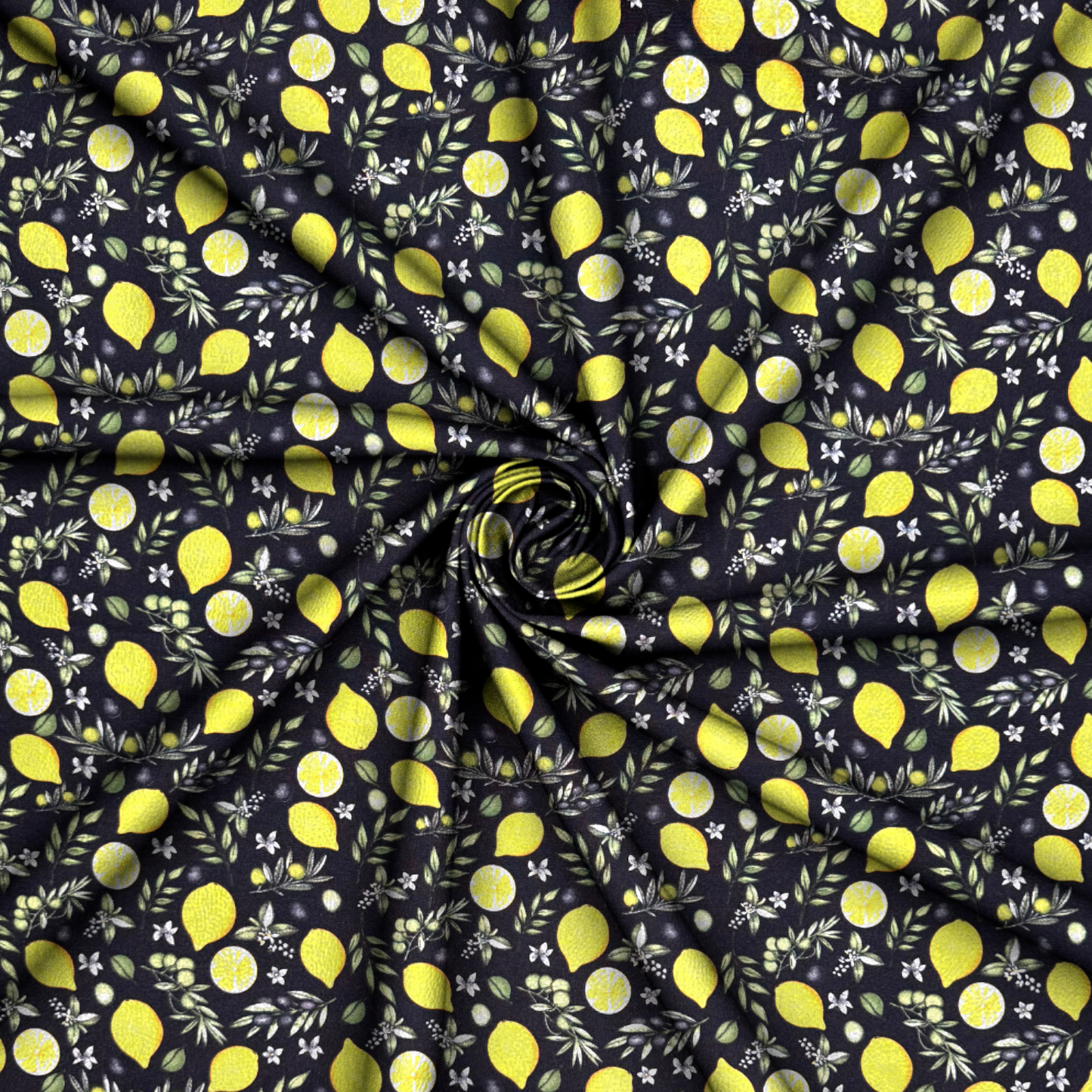 Printed Mini Matt Lemon & Olive Black