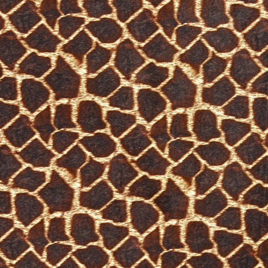 Printed Velvet Giraffe Skin
