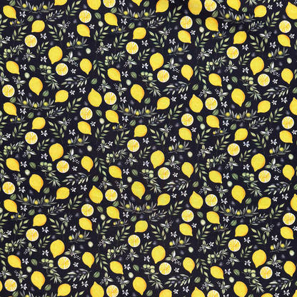 Printed Mini Matt Lemon & Olive Black