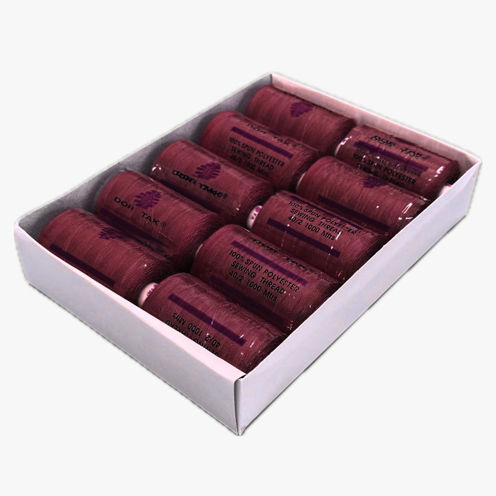 Thread 1000met Reel Dark Maroon #155