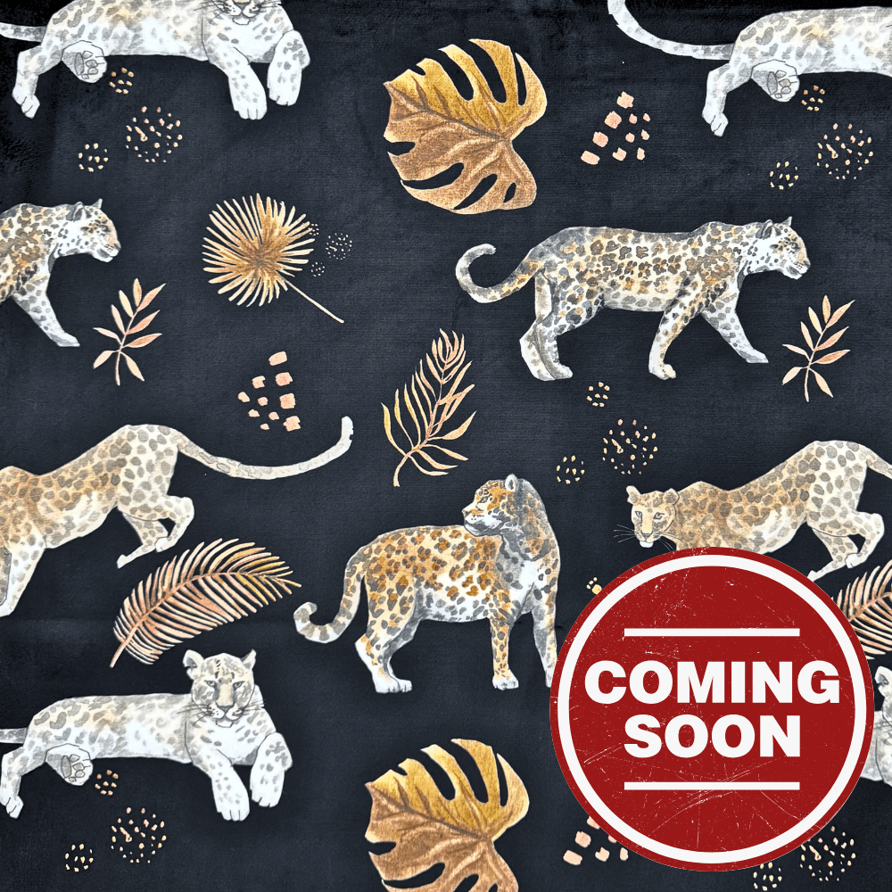 Printed Velvet Leopard Leaf - Ragland Fabrics