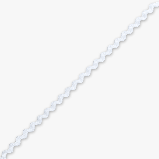 Ric Rac Ice White (3mm) - Ragland Fabrics