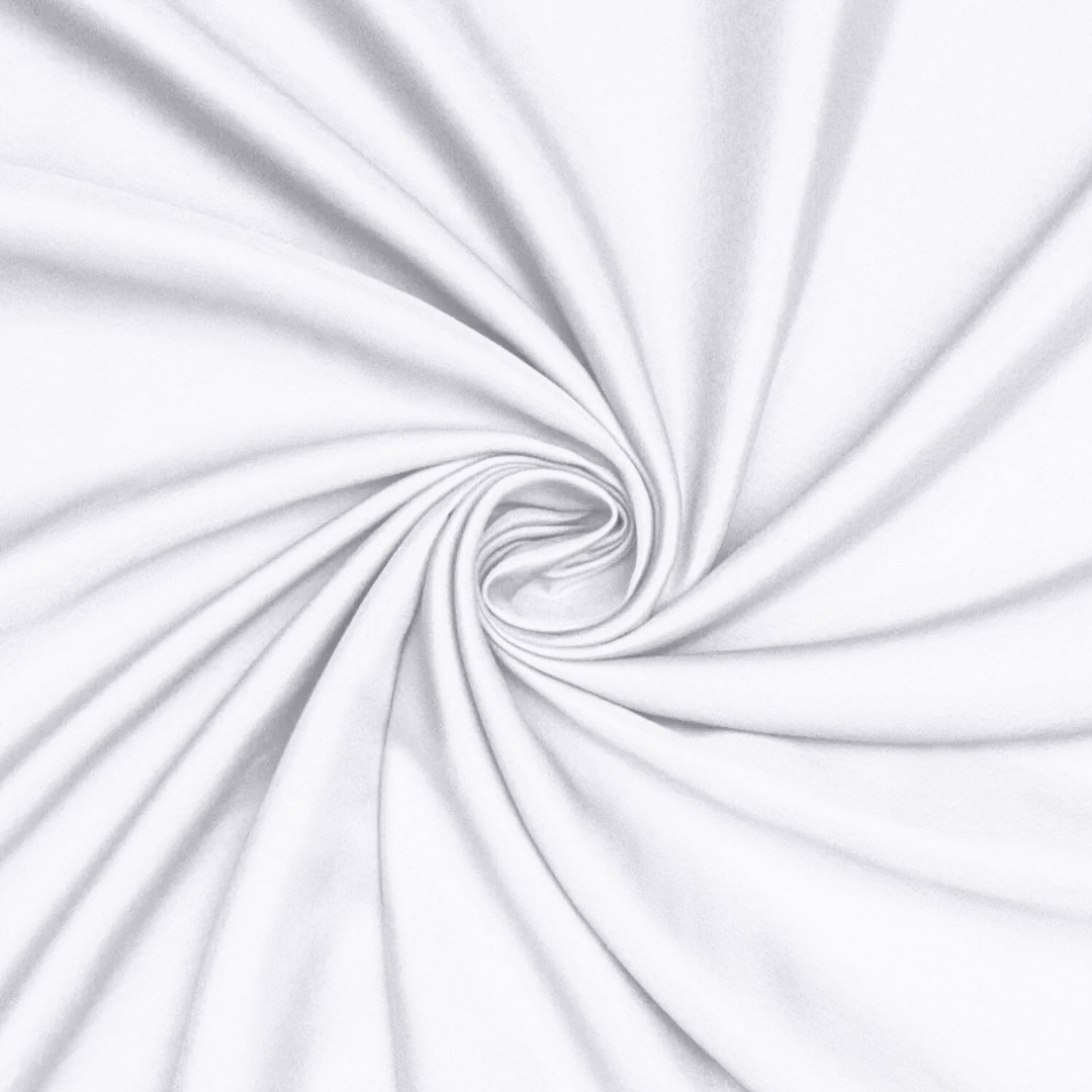 Dutchess Stretch Satin White - Ragland Fabrics