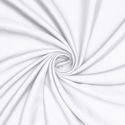 Dutchess Stretch Satin White - Ragland Fabrics